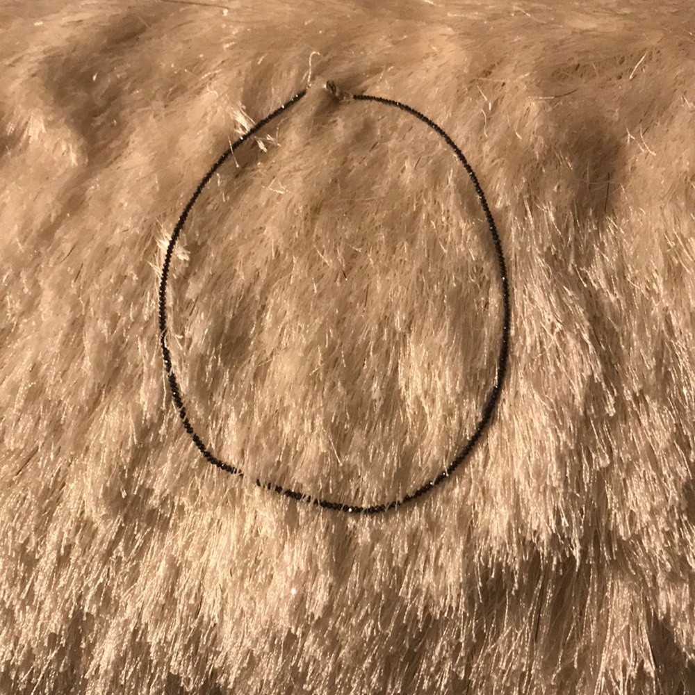 Black diamond necklace